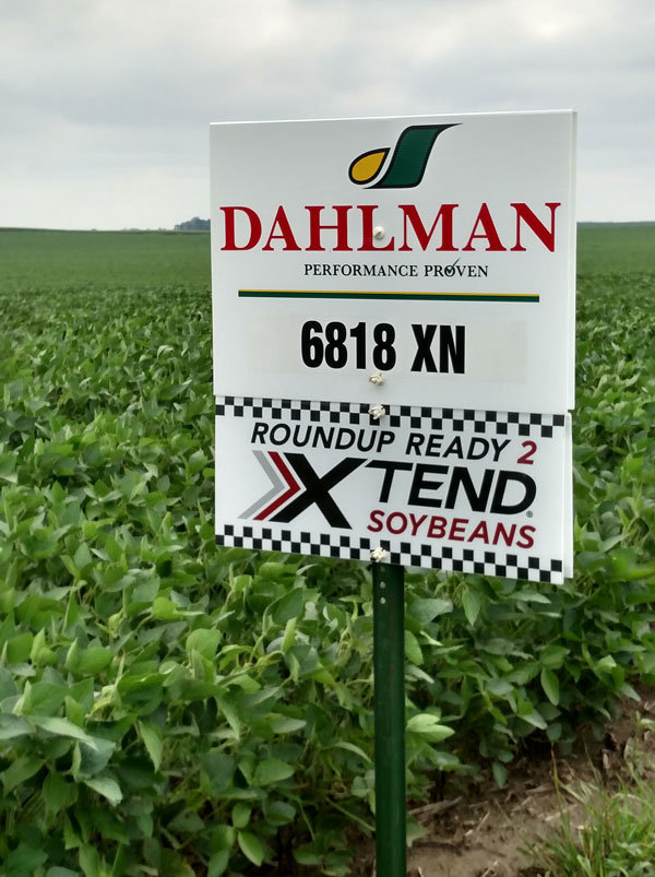 Xtend Soybeans sign